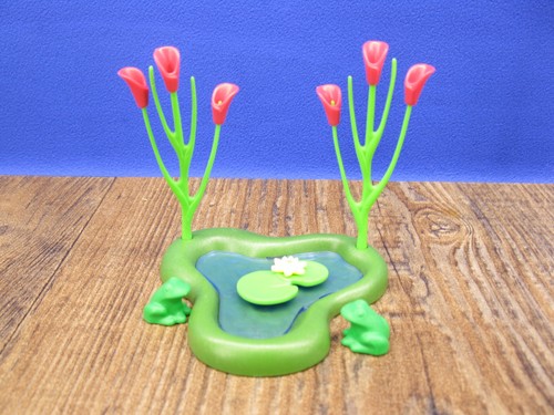 Teich mit blumen - blumen, &