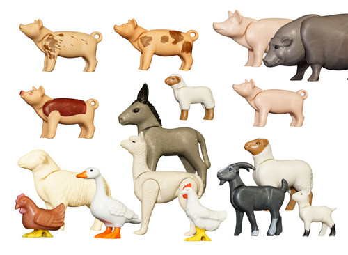 Playmobil bauernhof tiere - bauernhof, zur