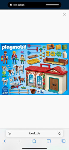 Playmobil tragbarer bauernhof - tragbarer,