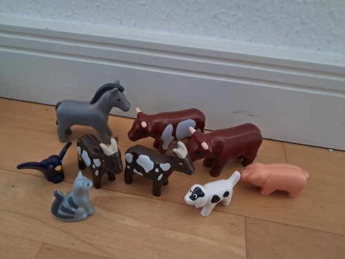 Playmobil 123 bauernhof - playmobil, tiere