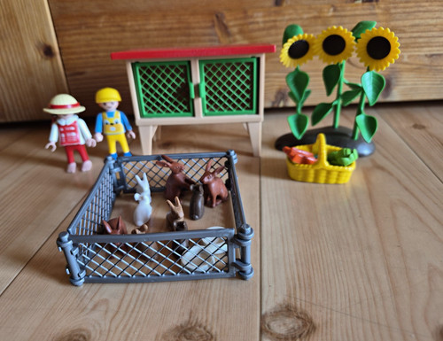 Playmobil bauernhof hasenstall - playmobil,