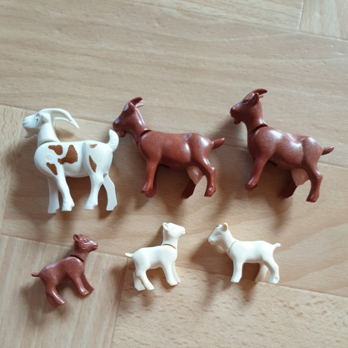 Playmobil ziegen braun weiß - playmobil,